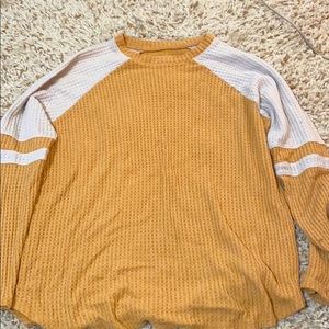 mustard yellow american eagle sweater